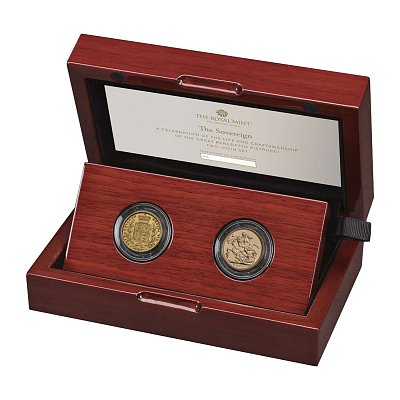 A Celebration of the Life and Craftsmanship of the Great Benedetto Pistrucci 2-Coin Gold Set