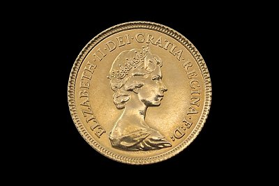 1/2 Libra Isabel II 1982 Grã-Bretanha