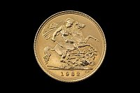 1/2 Libra Isabel II 1982 Grã-Bretanha