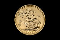 1/2 Libra Isabel II 2001 Grã-Bretanha
