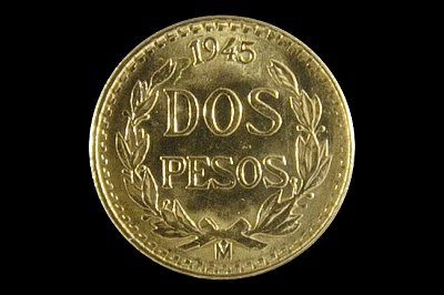 2 Pesos 1/5 Hidalgo 1945 M México