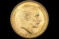 20 Coroas Cristiano X 1914 Dinamarca