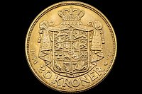 20 Coroas Cristiano X 1914 Dinamarca