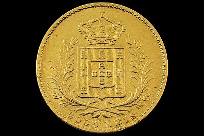 2000 Réis (Quinto de Coroa) D. Luís I 1865 Portugal
