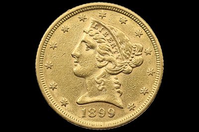 Half Eagle Liberty Head 5 Dollars 1899 USA