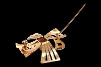 Alfinete Laço Zircónia Azul