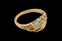 Anillo Diamantes Ópalo