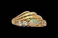 Anillo Diamantes Ópalo