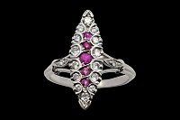 Anillo Diamantes Rubíes