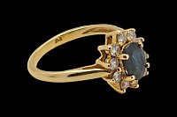 Anillo Diamantes Zafiro