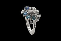Diamonds Sapphires Ring