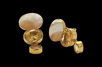 Brincos Madrepérolas Citrinos