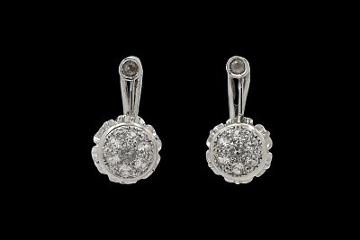 Brincos Zircónias Brancas