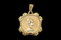 Colgante con Libra Reina Isabel II 1982