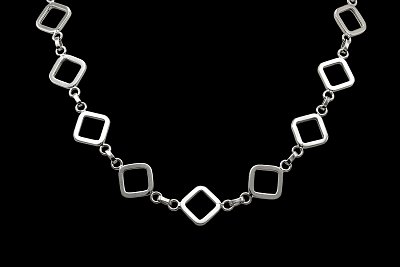Colar Elos Losangos