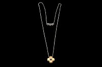 Cadena Cruz 2 Colores Diamante Zafiro