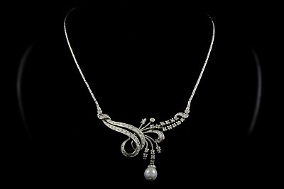 Pearl Diamonds Necklace
