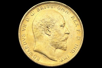 Libra Eduardo VII 1907 M Grã-Bretanha