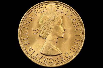 Libra Isabel II 1958 Grã-Bretanha