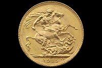 Libra Rey Jorge V 1915 Gran Bretaña