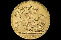 Libra Rey Jorge 1918 P Gran Bretaña