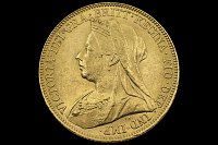 Libra Vitória Viúva com Manto 1899 S Grã-Bretanha