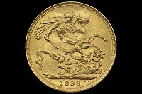 Libra Vitória Viúva com Manto 1899 S Grã-Bretanha