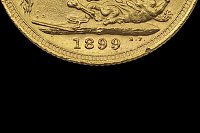 Libra Vitória Viúva com Manto 1899 S Grã-Bretanha
