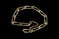 Diamonds Emeralds Links Bracelet
